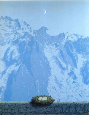 MAGRITTE: Il dominio di Arnheim - 1962 -  Museo Reale delle Belle Arti, Bruxelles