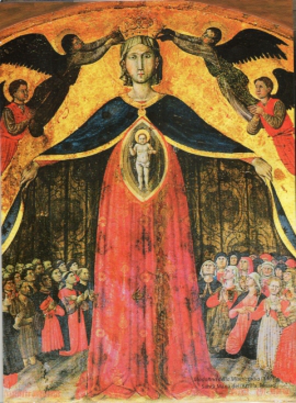 GIOVANNI ANTONIO da PESARO: Madonna della Misericordia - 1462 - Santuario S. Maria dell&#039;Arzilla, Pesaro
